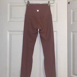 lululemon Align High-Rise Pant 25" Spiced Chai (dusty pink)